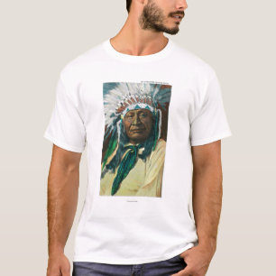 Een Indiase hoofdportret van Arapahoe T-shirt