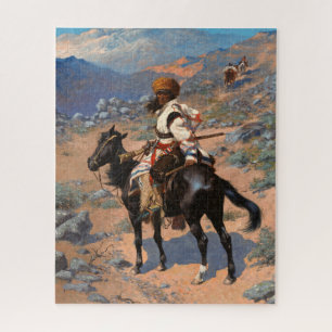 Een Indiase Trapper door Frederic Remington Legpuzzel