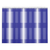 Een ingewikkeld blauw geometrisch patroon met symm kalender (Hoes)