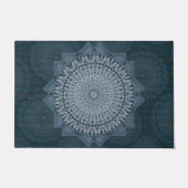 Een initiëring van de massablauwe cirkel deurmat (Voorkant)