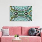 Een initiëring van de massamirkel canvas afdruk (Insitu (Woonkamer))