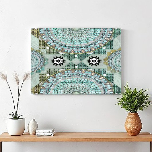 Een initiëring van de massamirkel canvas afdruk