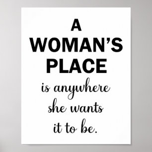 Een Inspirerend prijsopgave voor vrouwen Poster