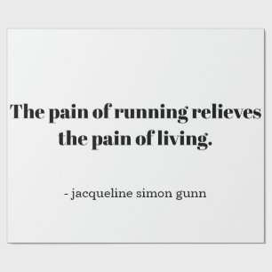 Een inspirerende quote voor hardlopers cadeaupapier
