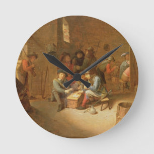 Een interieur van de Guarcomkamer met soldaten die Ronde Klok
