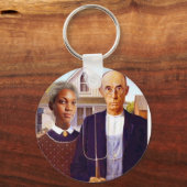 een interraciaal verhaal sleutelhanger (Voorkant)