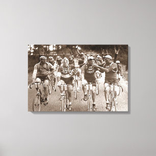 Een intiem portret The Tour de France 1920s Canvas Afdruk