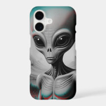 Een iPhone 11 telefoonhoesje met een buitenaards t