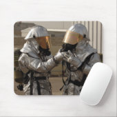 Een Iraakse brandweerman Muismat (Met muis)