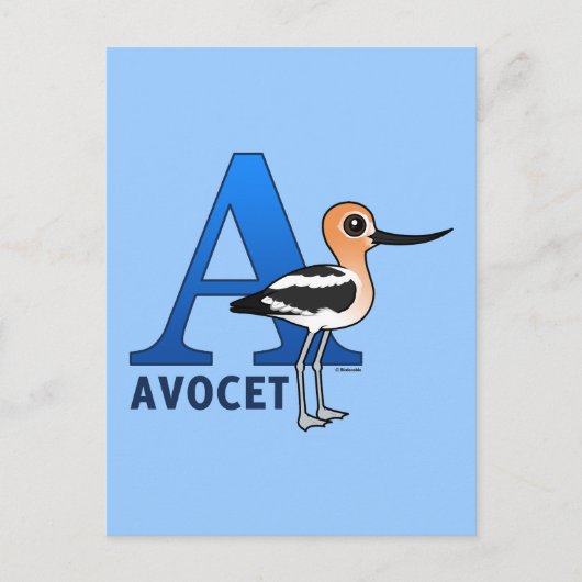 Een is voor Avocet Briefkaart (Voorkant)