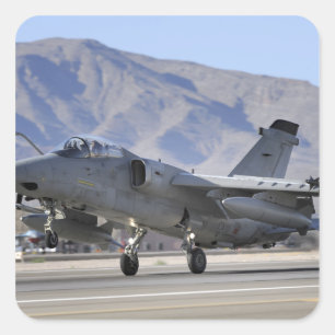 Een Italiaanse luchtmacht AMX-strijder Vierkante Sticker
