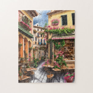 Een Italiaanse Straatscène Ephemera Ontwerp Serie Legpuzzel