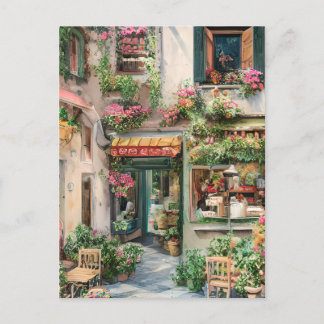 Een Italiaanse Street Scene Ephemera Design Series Briefkaart