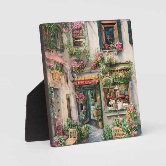 Een Italiaanse Street Scene Ephemera Design Series Fotoplaat (Voorkant)