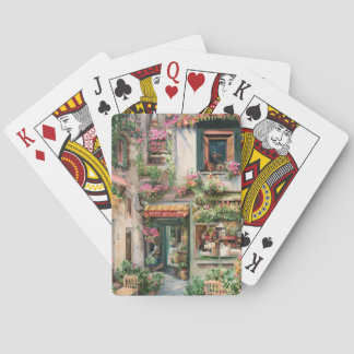 Een Italiaanse Street Scene Ephemera Design Series Pokerkaarten