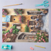 Een Italiaanse Street Scene Ephemera Design Series Tissuepapier (Craft)