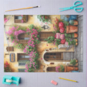 Een Italiaanse Street Scene Ephemera Design Series Tissuepapier (Craft)