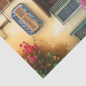 Een Italiaanse Street Scene Ephemera Design Series Tissuepapier (Detail)