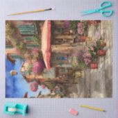 Een Italiaanse Street Scene Ephemera Design Series Tissuepapier (Craft)