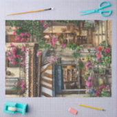 Een Italiaanse Street Scene Ephemera Design Series Tissuepapier (Craft)