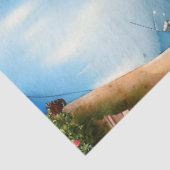 Een Italiaanse Street Scene Ephemera Design Series Tissuepapier (Detail)