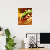 Een Italiaanse sub-sandwich met Poster (Thuiskantoor)