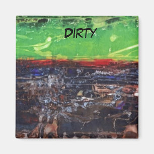 "Een jaar in het land" Abstracte wasmachine Magnet Magneet