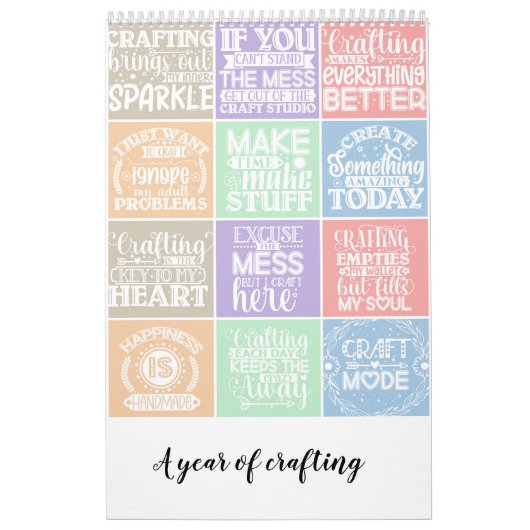 Een jaar knutselen kalender (Hoes)