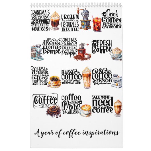 Een jaar koffie inspiraties kalender (Hoes)