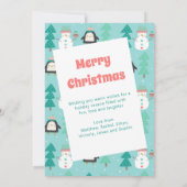 Een jaar om te onthouden Sneeuwman Kerstvakantie F (Achterkant)