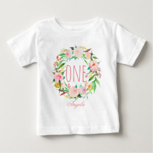 Een jaar oud meisje van de geboorte, baby-brein, g