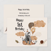 Een jaar oude jongen baby baby (Voorkant / Achterkant)