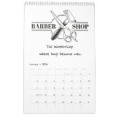 Een jaar van barbershop inspiratie Kalender (Jan 2026)