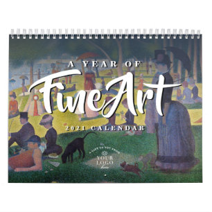 Een jaar van fijne kunst  Aangepaste Logo 2021-kal Kalender