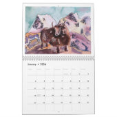 Een jaar van het leven - 2020 geïllustreerd uurroo kalender (Jan 2026)