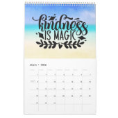 Een jaar van positief denken kalender (Mar 2026)