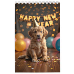 Een jaar van Schattige honden Kalender