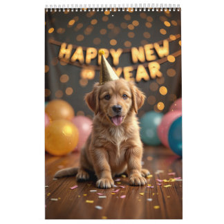 Een jaar van Schattige honden Kalender