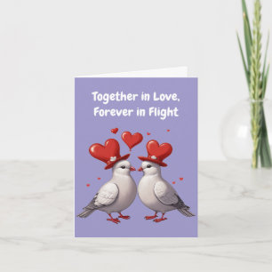 Een jaar vol liefde en toewijding vieren kaart