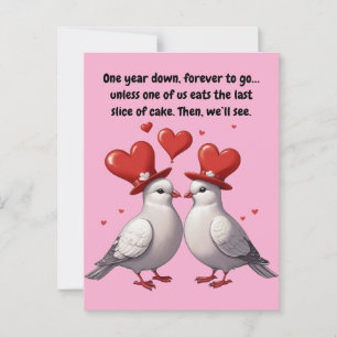 Een jaar vol liefde, gelach en overleven briefkaart