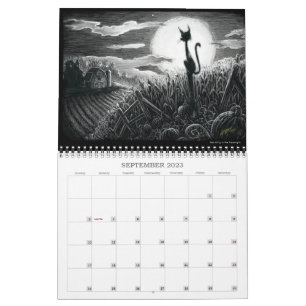 Een jaarkalender voor Boo-Katten Kalender