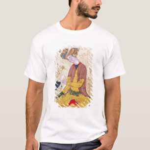 Een jager die zijn valk slaat t-shirt