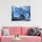 Een James Webb Space Telescope array Canvas Afdruk (Insitu (Woonkamer))