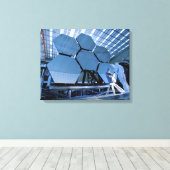 Een James Webb Space Telescope array Canvas Afdruk (Insitu (Houten vloer))