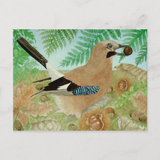 Een Jay in de herfst Briefkaart
