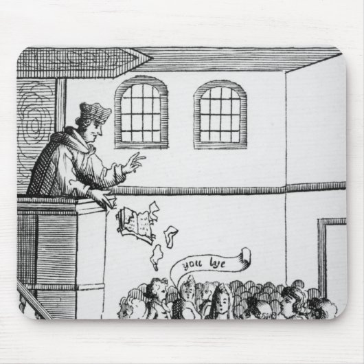 Een jezuïet die tegen onze bijbel predikt muismat (Voorkant)