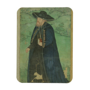 Een jezuïetenpriester, gegrift in het Perzisch: " Magneet