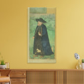 Een jezuïetenpriester in het Perzisch: 'Jahangir S Canvas Afdruk (Insitu (Woonkamer))