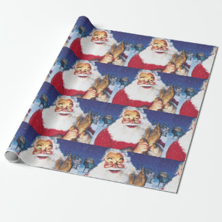 een jolly santa cadeaupapier