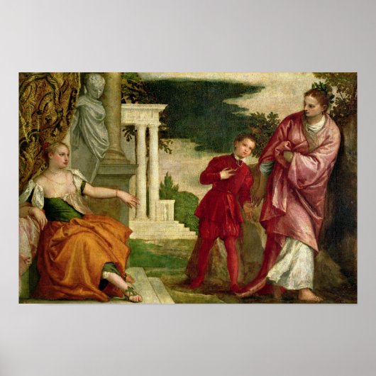 Een jong Man tussen deugd en vice-voorzitter Poster (Voorkant)